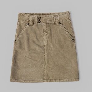 Gap Jeans Vintage Stretch Corduroy Tan Mini Skirt